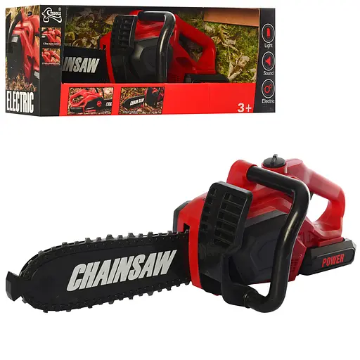 Бензопила T1806 41см, звук, свет, подвижные детали, в коробке (6981848400327) - фото 1