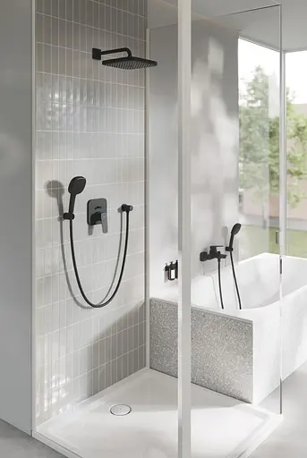 Смеситель для ванны Grohe Cubeo 1018132430 Черный матовый - фото 9