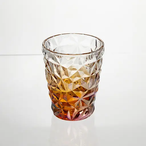 Набір скляних склянок 6 штук 250 мл для лимонадів соку води коктейлів склянки скляні для напоїв Золотистий Yiwu HP-19-192 - фото 3