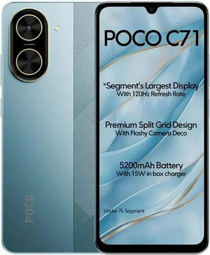 Смартфон Xiaomi Poco C71 3/64GB Blue (Global) Без NFC (no charger) - фото 1