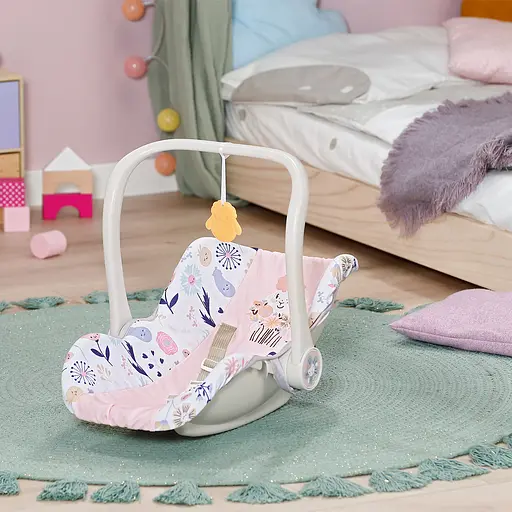 Крісло-переноска для ляльки Baby Born 2 в 1 Квітковий стиль (838518) - фото 5