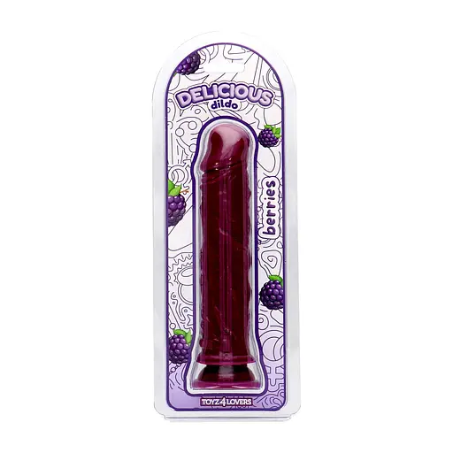 Фалоімітатор Toyz4lovers Delicious With The Scent Blackberries 20 см (фіолетовий) - фото 9