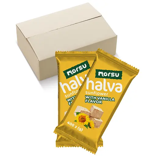 Халва подсолнечная Norsu с ароматом ванили 400 г х 12 шт. - фото 2