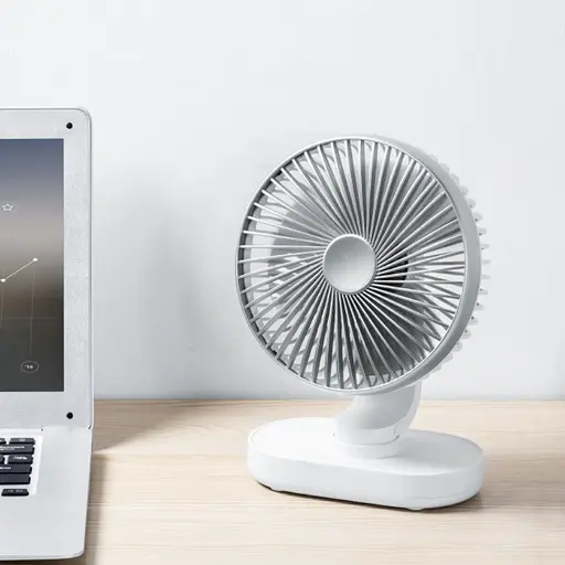Вентилятор настольный беспроводной GXQC D77 серебристый - фото 2