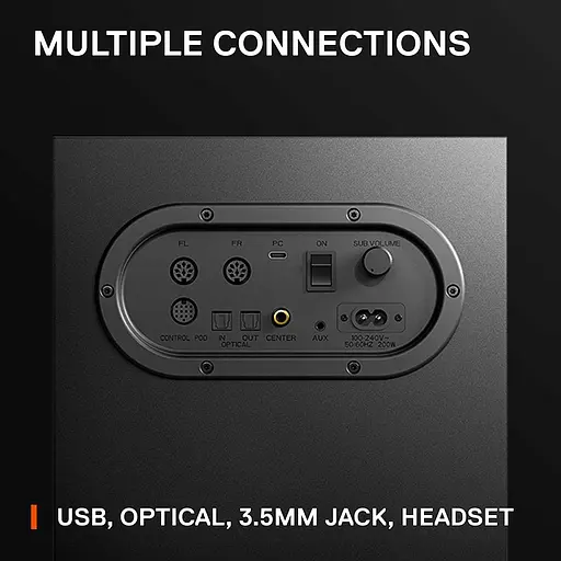 Акустическая система SteelSeries 5.1 Arena 9 Black (61549) - фото 6