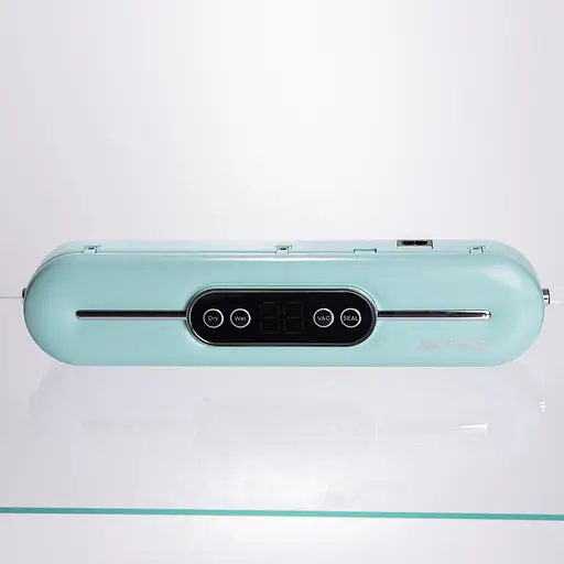 Вакууматор побутовий Yiwu для сухих і вологих продуктів 90 Вт вакуумний пакувальник М'ятний + 10 пакетів HP-11-15M - фото 2