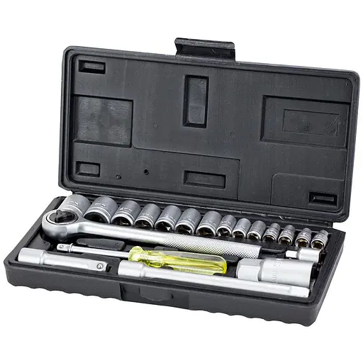 Набор торцевых насадок Grad 1/4", 3/8" в кейсе 20 шт (6003055) - фото 1