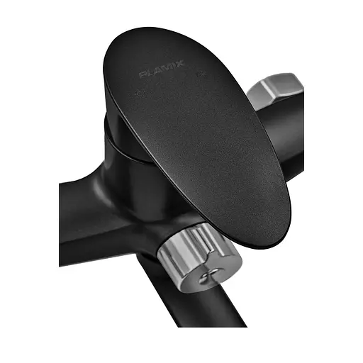 Змішувач для ванни Plamix Cezar-006 Euro SET Matte black PM0690 Чорний матовий - фото 7