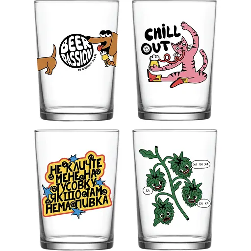 Набір келихів для пива Concept Glass Maxi Set Beer Passion 4 шт. (BP/8811)