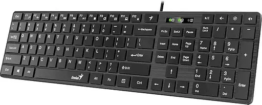 Клавіатура Genius SlimStar 126 USB Black (31310017407) - фото 2