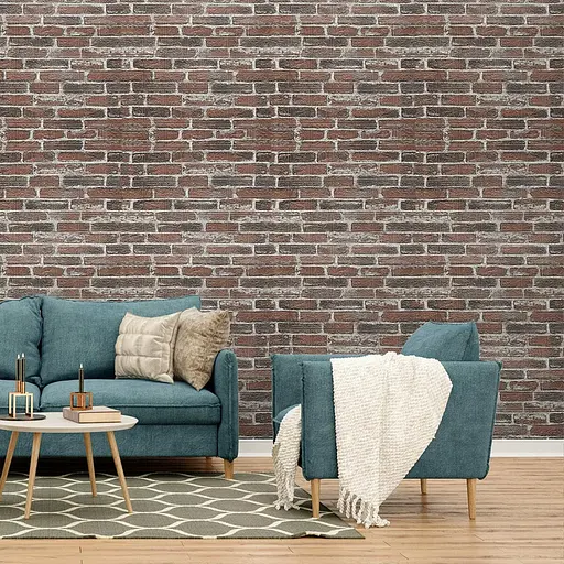 Самоклеющийся 3D панель 3080x700x3мм красный Екатеринославский Кирпич SW-00001761 - фото 6