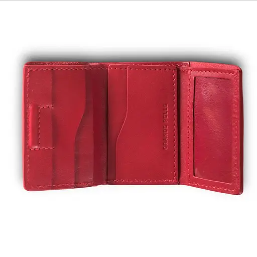 Кожаный женский кошелек Grande Pelle 8х10х2 см. nsa0001394 - фото 4