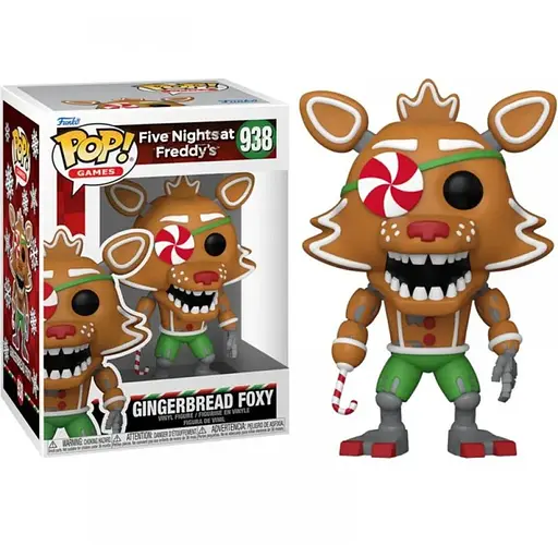 Коллекционная фигурка Funko Pop Пять ночей с Фредди Фокси Пряник Five Nights at Freddy's Gingerbread Foxy 10 - фото 1