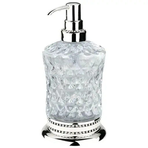 Дозатор для рідкого мила Kugu Versace Freestand Glass 830C, Хром - фото 1