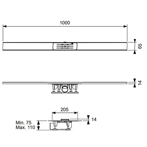 Душовий трап Tece Lineo 15301100 - фото 4