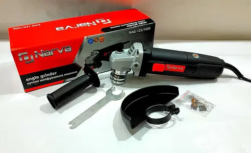 Болгарка шліфувальна кутова (КШМ) Narva NAG-125/1600 11000 об/хв 30412 - фото 2