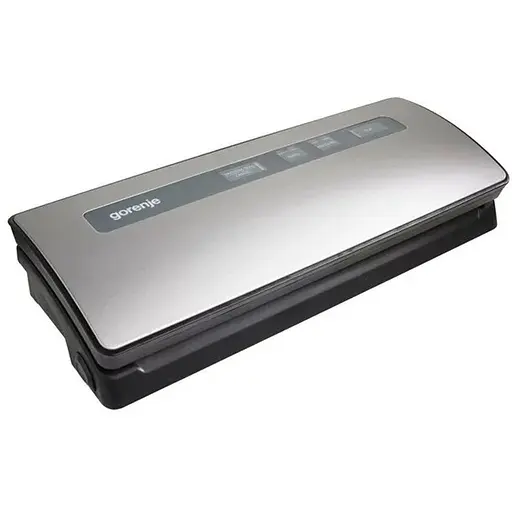 Gorenje Вакуумний пакувальник VS120ES/електроне упр/120 Вт./ф-ція запаювання та вакуумування/сріблястий