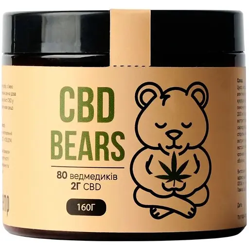 Желейные конфеты Pephemp мишки CBD с каннабидиолом 80 шт. 160 г