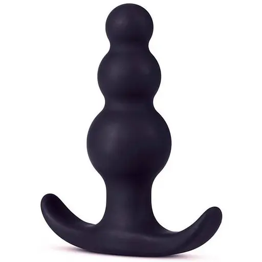 Анальна пробка Blush Anal Adventures Platinum 7.6 см чорна - фото 1