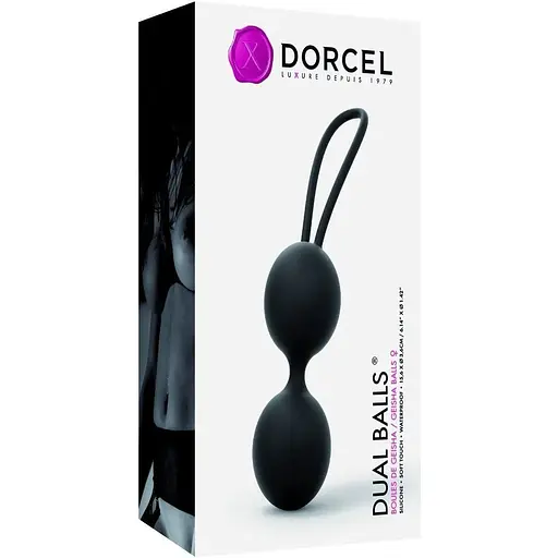Вагинальные шарики Dorcel Dual Balls Black диаметр 3.6 см 55 г