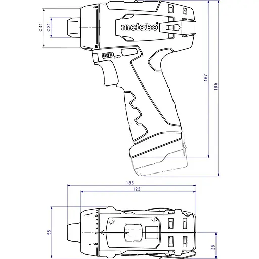 Дриль-шуруповерт Metabo PowerMaxx BS Basic (600984000) [135539] - фото 5