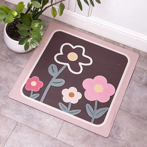 Коврик для ванной комнаты из мягкого диатомита 58×58 (см) влагопоглощающий коврик для дома ванны - фото 2