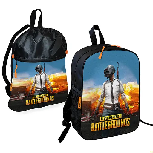 Шкільний рюкзак дитячий Пабг/PUBG + Сумка для взуття спортивної форми рюкзак-мішок для хлопчика (01791)