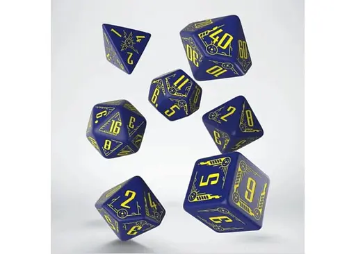 Набор кубиков Galactic Navy & Yellow Dice Set , 7 шт. (SGAL45) - фото 2