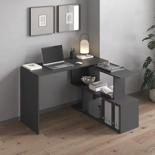 Стіл комп'ютерний Vays поворотний письмовий стіл трансформер M-41 Антрацит