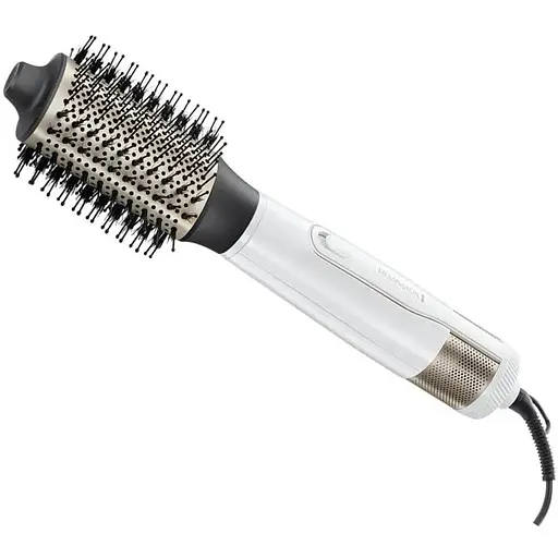 Фен-щетка Remington HydraLuxe, 1200 Вт, 3 режима, ионизация, холодный обдув, керамика, белый - фото 1