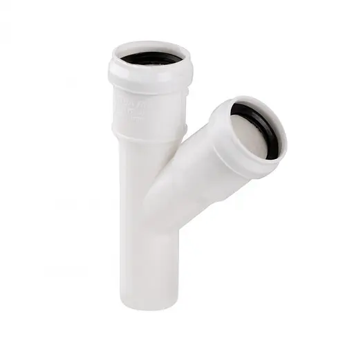 Трійник каналізаційний TA Sewage 32, 45° TASTRPP4532 - фото 1