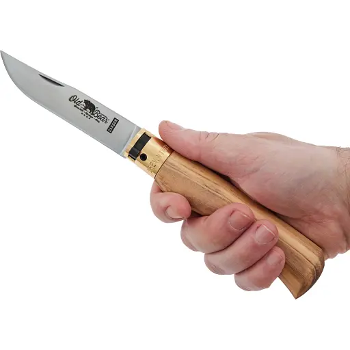 Нож Old Bear Classic Carbon Steel XL Olive - фото 5