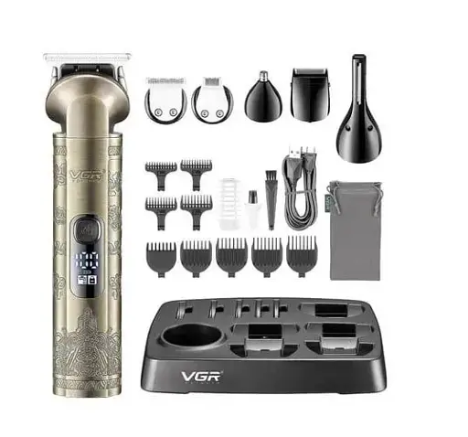 Многофункциональный набор для стрижки VGR V-109 (6 в 1, Водонепроницаемый, LED-дисплей)