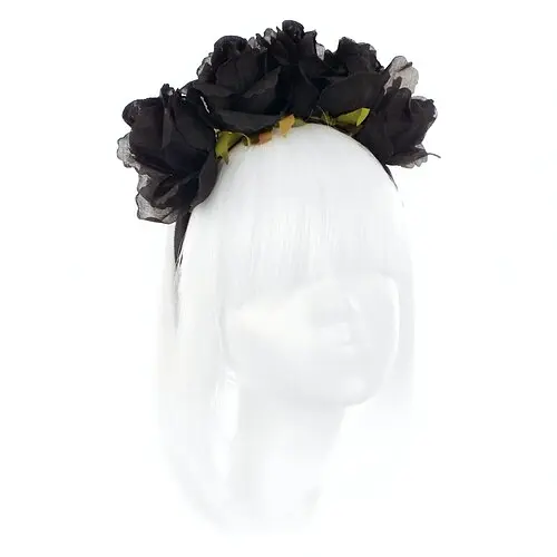 Вінок з чорними трояндами - фото 1