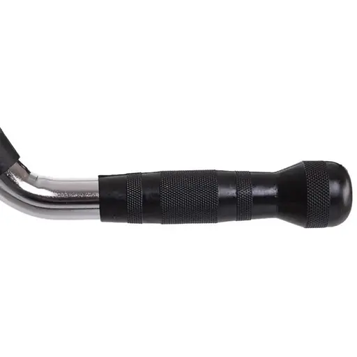 Ручка для тяги York Fitness V-подібна багатофункціональна з гумовими рукоятками, хром - фото 6