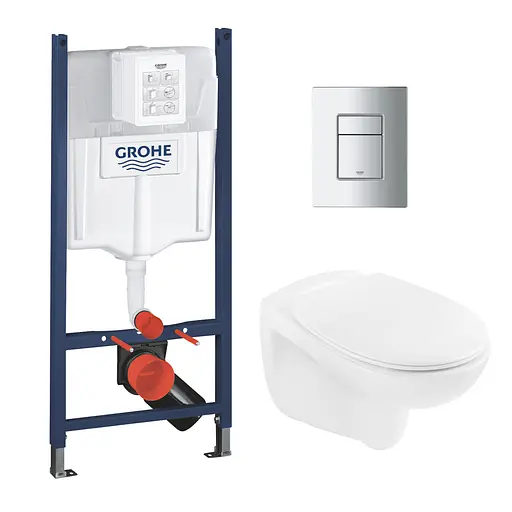 Комплект унитаза с установкой 4 в 1 Grohe Solido Even RU38971966A - фото 1