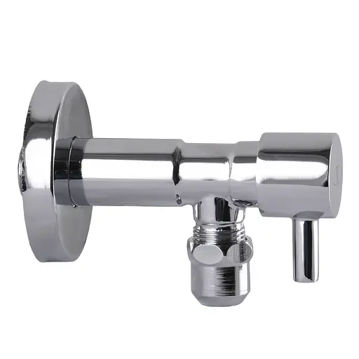 Кран напівобертовий кутовий з цангою Solomon 1/2″х 3/8″ Lazer 7076 000002250 - фото 3