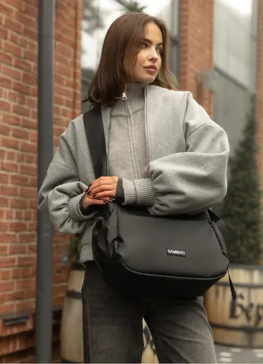 Женская сумка Sambag Dart черная 32 х 25 х 13 см (90321064) - фото 1