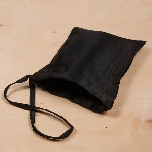 Чохол для маски для сну шовковий Чорний (1146-02) - фото 2