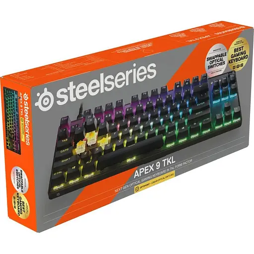 Клавиатура SteelSeries Apex 9 TKL RGB Linear OptiPoint Optical USB Black (64847) - фото 7