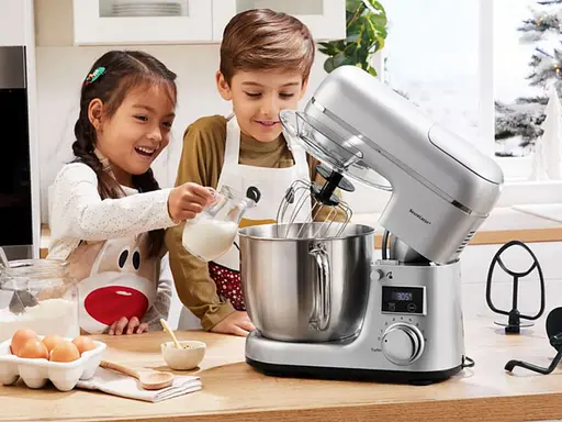 Кухонный комбайн 3в1 Silver Crest SKMW 900 A1 миксер тестомиксер блендер silver - фото 6