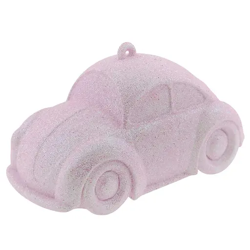 Елочная игрушка MIS LT Машинка 11,5х6,5х6 см розовый - фото 1