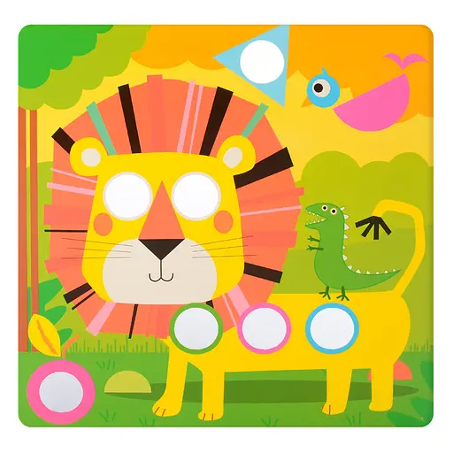 Детская мозаика с вкладышами SK 0005, 46 фишек - фото 7