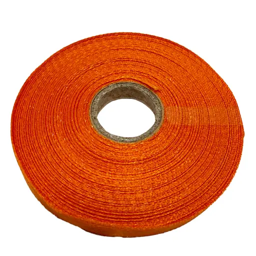 Атласна стрічка для рукоділля Bambi АБ-105, 0,6 см x 23 м, помаранчева - фото 1