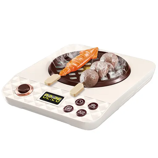 Плита Барбекю, 14.5x18x3 см, мелодія, підсвічування, продукти, 6907A