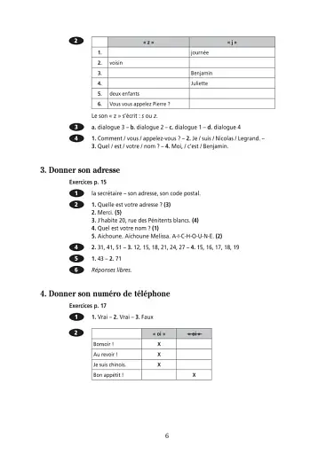 Communication Progressive du Francais 2e Edition Niveau Debutant Complet A1.1. Corriges - фото 3