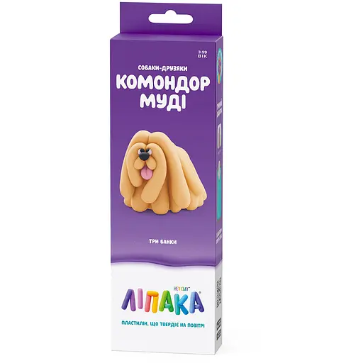 Набір пластиліну що самостійно твердіє Ліпака Собаки-Друзяки Командор Муді (30149-UA01)