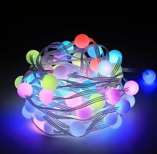 Гірлянда Розумна світлодіодна музична 100 LED 10 метрів різнокольорові USB керування від смартфона - фото 5