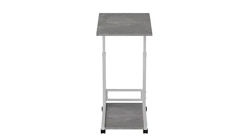 Стол приставной Ferrum-decor Френа 62x40x60 металл Белый ДСП Бетон 16мм (FRD-102518) - фото 2