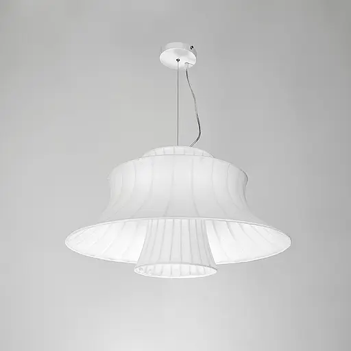 Люстра с многоуровневым белым абажуром Ø 60 см Ст. PL 055-600 | Line F - фото 2